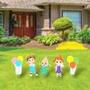 Seasons CoComelon Birthday Yard Signs with Metal Stakes, 18" Characters