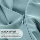 INFIIXSO Mulberry Silk Pillowcase for Hair and Skin, Silk Pillow Cases Standard Size with Hidden Zipper 20x26 Inches, Super Smooth and Soft Cooling Pillow Cases for Hot Sleepers(Haze Blue, 1 Pack)