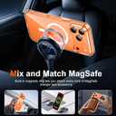 for iPhone 17 Pro Max Case Clear with Screen Protector, Compatible with Magsafe, Anti-Yellowing, Military-Grade Protection, Shockproof Slim Magnetic Phone Case Cover, Transparent