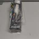 Zulay Kitchen Powerful Milk Frother Wand With 4 AA Duracell Batteries - Ultra Fast Handheld Drink Mixer - Electric Whisk Foam Maker for Coffee, Lattes, Cappuccino, Matcha & Creamer (Gray & Black)