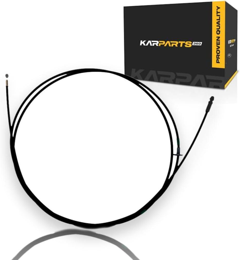 KarParts360 For Toyota Prius 2004 05 06 07 08 2009 Hood Release Cable | Black | Plastic/Metal | With Handle | Replacement For 5363047030