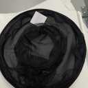 Women's Organza Hat Wide Brim Adjustable Derby Church Sun Hats Dress Bridal Shower Floral Hair Accessory Gift Box