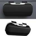 Sunglasses Holder for Car Sun Visor, Protective Automotive Eyeglasses Storage Case Hanger, Car Sunglass Holder Suitable for Truck and Sedan to Place Sunglass (Black)