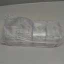 4 Pieces Clear Seasoning Box - Cruet with Cover and Spoon,Seasoning Rack Spice Pots for Sugar, Salt, Pepper and Other Spices