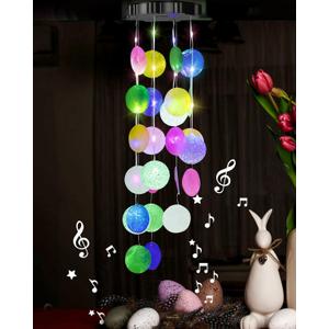 Solar Wind Chimes Outside,Shells Wind Chimes Lights Gifts for Mom Grandma Women Wife Girls, Solar Hanging Lights for Holiday Garden Yard WindowPink (multicolor)