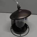 Metal Roof Bird Feeder - Chew Proof for Outdoor Hanging Wild Bird Seeds. Bronze (1.7lb:Bronze)