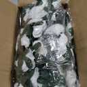 KHOYIME 9 Pack 72 FT Artificial Flower Garland, Fake White Roses Vines Silk Flowers Faux Plastic Outdoor Hanging Floral Ivy Garland Decoration for Wedding Arch Bedroom Home Wall Backdrop Room Decor