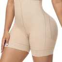 SHAPSHE Faja Shapewear Shorts for Women Tummy Control High Waist Body Shaper Panties Butt Lifter Waist Trainer Lower Belly Fat Tummy Tuck Compression Underwear Thigh Slimmer Boyshorts Beige L