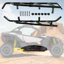 Nerf Bars Rock Sliders for Can Am Maverick X3 17-24, Combined Side Bumper Protector Side Steps Frame Brush Guard Nerf Bars Tree Kickers for Can-Am Maverick X3 Turbo R RR 2017-2024 Accessories