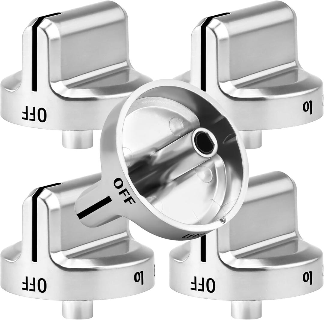 5 x AMI PARTS 5304502763 Stove Knobs Replacement for Frigidaire Gas Range Stove Control knobs PD00043517 knobs Electric Universal Stove Parts 4279473 AP5984069 PS11724147