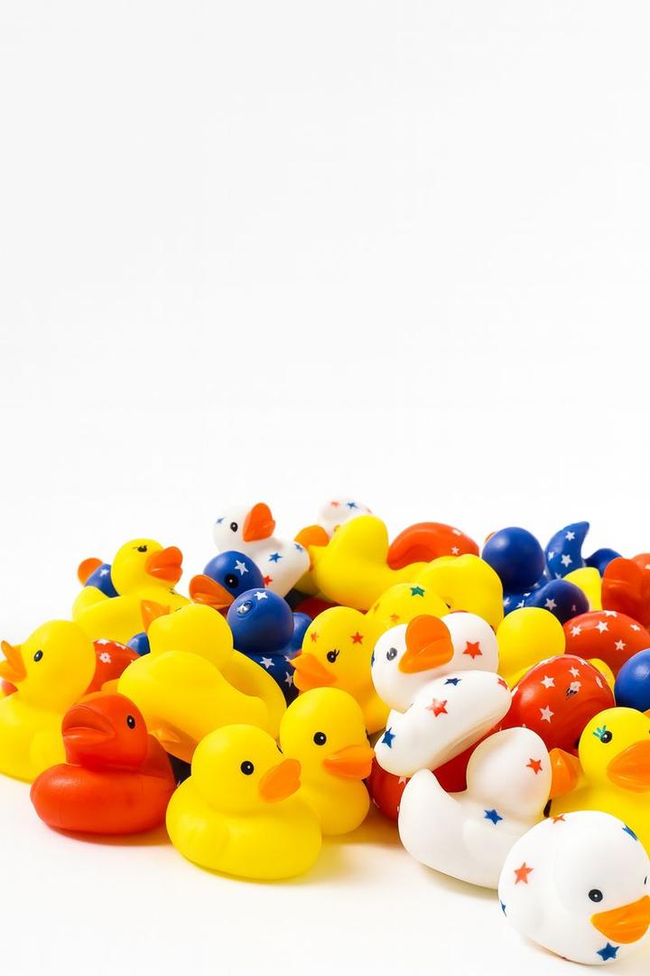 Joyfy 60 Pcs Assortment Rubber Duck Toy Duckies for Kids, Mini Duckie Toys for Baby Bath Shower Toys, Birthday Summer Beach Pool, Party Favors