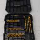 99 Pcs Drill Bit Set, 135 Tip Titanium Coated High Speed Steel, Twist Drill Bit Kit for Iron, Aluminum Alloy, Copper, Wood, Plastic, with Hard Storage 1/16"-3/8"