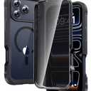 Diaclara Magnetic Designed for iPhone 17 Pro Case 6.3'' [Full Camera Protection] Full Body Bumper,[Compatible with MagSafe] Phone Case w/Built-in Privacy Screen Protector,Black