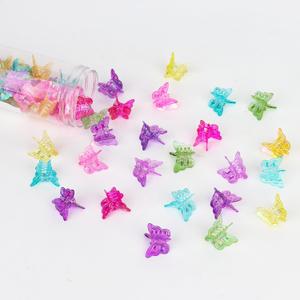 YISSION 60 Pcs Mini Butterfly Hair Clips Cute Small Butterfly Hair Claw Clips with Box Package 90s Y2K Hair Accessories for Girls Women Bright Colors