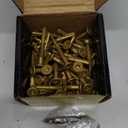 #12 x 2 Trailer Deck Screws, Self-Tapping Sheet Wood Metal Screw, 79Pcs T25 Star Bits Reamer Tek Screws for Trailers, for Attaching Wood to Steel (Gold)