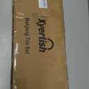 American Mahjong Tile Set with Blue Printed Carrying Bag, 166 Premium Tiles, 4 All-in-One Color Racks/Pushers, Mah Jongg Sets, Mahjong Game Set for Travel, Christmas, Birthday Gifts