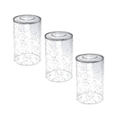 3 Pack Seeded Glass Lamp Shade Replacements, 5.9in Height, 3.9in Diameter, 1.7in Fitter, Cylinder Bubble Glass Shade Covers, Seeded Glass Replacement for Pendant Lights Chandeliers Wall Sconces