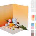 19x19 Inch Backdrop Board Kit, 2PCS Backgound Frame, 1PC Background Board, 6PCS Backdrop Paper, 6PCS Shadow Light Paper for Product, Food, Jewelery, Makeup Photography Shooting