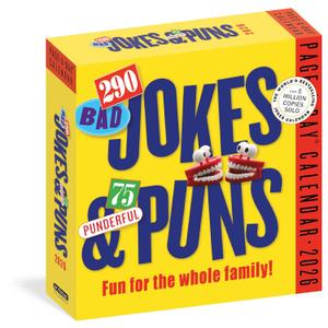 290 Bad Jokes & 75 Punderful Puns Page-A-Day® Calendar 2026: For the Whole Family!
