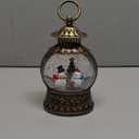 Christmas Snowman Snow Globe, Snowman Musical Snow Globe Lantern Lights with 6H Timer Battery & USB Powered, Retro Style Holiday Glitter Globe for Xmas Home Decoration Holiday Party Gifts (Xty-xrxx)