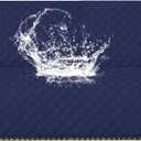 CYCMACO Waterproof Couch Cover for Pets, Sofa Covers for 3 Cushion Couch Washable, Non Slip Couch Covers for Dogs with Side Pockets Elastic Straps, Quilted Couch Covers for Sofa (Sofa, Navy Blue)
