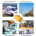 NEMA L14-30P to 14-50R RV Generator Adapter, 30 Amp to 50 Amp Twist Locking Generator, 4 Prong Outlet Heavy Duty for RV Trailer Camper Generator EV Tesla Level 2 Charging