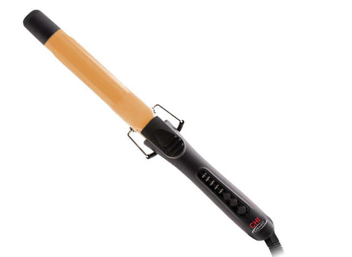 CHI Texture Tourmaline Ceramic Curling Iron, Hair Curler For Smooth & Shiny Curls, Adjustable Temperature & Automatic ShutOff, 1" Barrel