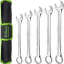Der Erwachte Large Wrench Set with Rolling Pouch, Metric, 5-Piece, 23mm, 24mm, 26mm, 27mm, 30mm, 12 Point, Chrome Vanadium Steel