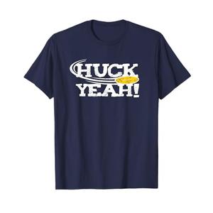 Funny Ultimate Frisbee Shirt Gift for Frisbee Player Huck T-Shirt Navy, M