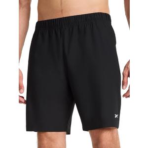 Reebok Men's Jumpstart 8 Short, Standard Fit, Lightweight Poly Fabric (Black, L)