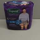 Depend Night Defense Adult Diapers, Incontinence Underwear for Men, Disposable, Overnight, Extra-Large, Grey, 12 Count XL