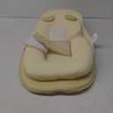 Baby Feeding Pillow, Anti Overflow Feeding Pillow for Reducing Spit-Up, Safety Nursing Pillow, Baby Lounger Reflux Wedge Breastfeeding, Removable Top and Bottom, Yellow