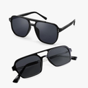 FEISEDY Vintage Aviator Sunglasses B2835+B2752 Grey Lens
