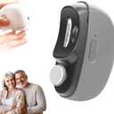 Easyclip Smart Nail Clipper - 3 in 1 Smart Electric Nail Clippers for Seniors, Baby and Adults,Polishing Clipper with LED Light,Suitable for Fingernail Toenails(Gray)