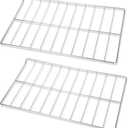 2Pcs WPW10550642 Range Oven Rack Replacement for Whirlpool WFG505M0MS, WFG32000MS Stove Oven, 25x15 inch 304 Stainless Steel W10550642 Oven Rack for Amana Series AGR3130BAW, AGR4230BAB