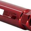 Oxygen Sensor Socket with Side Wire Cutout 1/2 Inch Drive x 7/8(22mm) O2 sensor socket removal Tool for Vehicles (Red)