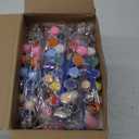 Timgle 560 Pcs Mini Acrylic Paint Set 40 Set 12 Colors Washable Paint Strips Bulk 40 Flat Brushes 40 Pointed Brushes Christmas Party Gift for Art Birthday Party Favors Craft Supplies(2ML)