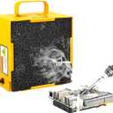 KOTTO Solder Smoke Absorber Remover Fume Extractor Smoke Prevention Absorber DIY Working Fan for Soldering Station (Yellow)