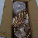 2pcs Gold Vases for Wedding Centerpieces for Tables, 24in Metal Diamond Crystal Flower Stand for Wedding Decorations for Reception Party Dining Room Living Room Decor