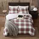 Eddie Bauer - Twin Comforter Set with Sham, Cotton Flannel