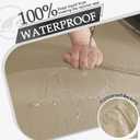 Waterproof Reclining Sectional Couch Covers Washable L Shaped Couch Cover for Sectionals Recliner Sofa Covers Stretch Corner Recliner Slipcovers for Dogs (5 Seater 1 Console Cover, Tan)