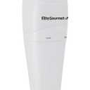 Elite Gourmet EHB-2425X Electric Immersion Hand Blender Stick, Mixer, Chopper, 1-Touch Control Multi Purpose, 150 Watts, For Soups, Sauces, Baby Food, White