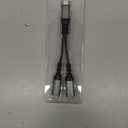 USB C Splitter 1 in 2 Out HiFi Audio Adapter, Dual USB C Headphone and Charger Adapter Support Call PD 60W Charge for iPhone 17/16 / 15 Series, MacBook, iPad, Galaxy S25 / S24 and More Cold Gray