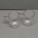 JoyJolt Double Wall Glasses 13.5-Ounce Insulated Mugs Double Walled Glass Cups For Coffee Tea Set of 2