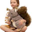MaoGoLan Giant Squirrel Stuffed Animal,17.7" Realistic Squirrel Plush Toys with Cute and Fluffy Tails, Big Stuffed Squirrel Gift for Forest Animal Lover, Girls, Boys, Kids, Baby Shower
