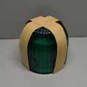 Melphoe 1 Pack Self Watering Hanging Planters Indoor Flower Pots, 8.3 Inch Outdoor Hanging Plant Pot Basket, Plant Hanger with 3Hooks Drainage Holes for Garden Home (Emerald)