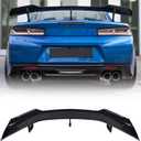 Rear Trunk Spoiler Wing Compatible with for Chevrolet Camaro ZL1 1LE SS RS LT ZL All Models 2016-2024 Lip Spoiler Wing Without Rear Spoiler Camera (Glossy Black)