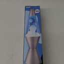 Lava Lamp White Blue and Silver