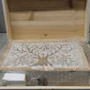 MODE HOME 3 Piece Tree of Life Carved Wooden Keepsake Boxes with Lids, Decorative Storage Boxes for Home decor, Trinket Box for Jewelry and Memorabilia (Whitewashed)