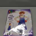 fun shack Kids Evil Doll Costume Childrens Possessed Horror Movie Dummy Dress Outfit (Small, Multicolored)